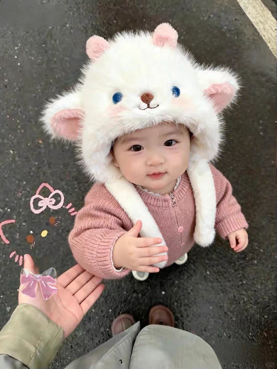 کلاه پشمی عروسکی فانتزی پمپی وارداتی